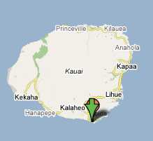 Poipu Beach map